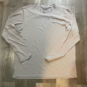 Patagonia Light Gray Long Sleeve Capilene Men's Tee